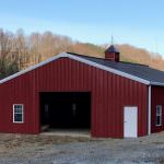 Prefabricated steel barn