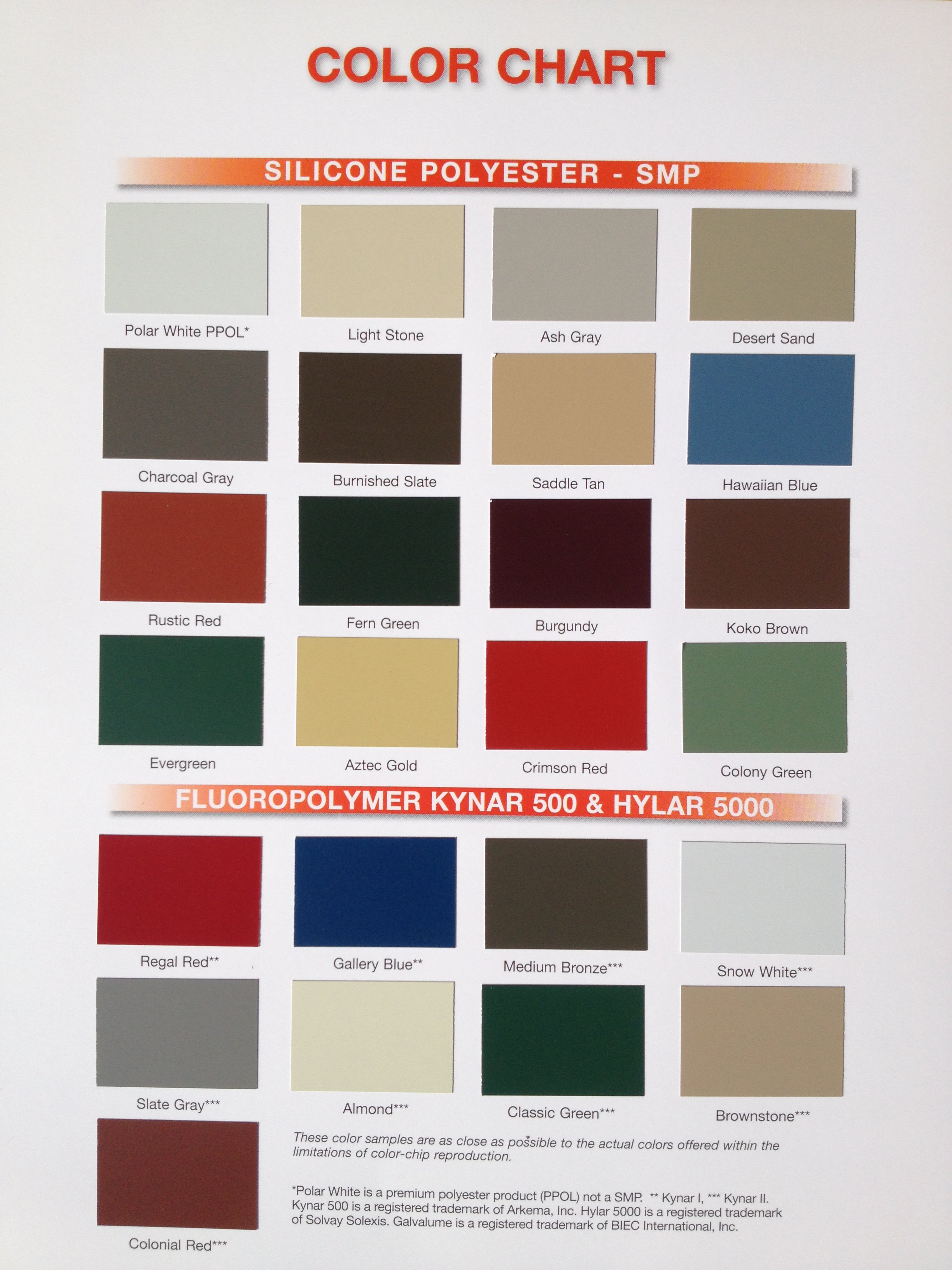 website colorchart champion buildings dc metal color chart