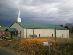 Pre-engineered steel and metal church building