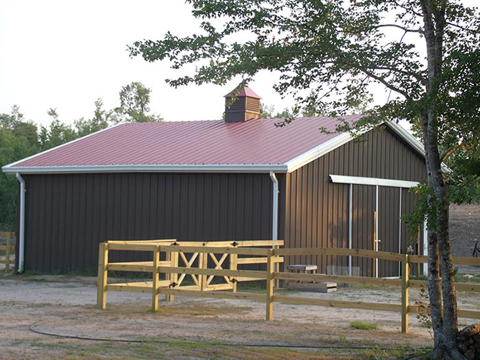 metal farm building in Middleburg VA