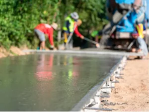 laying concrete slabs for metal buildings